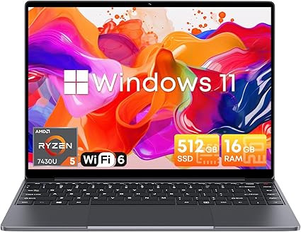 CHUWI CoreBook X Laptop 14'', AMD Ryzen 5 7430U, 16GB RAM 512GB