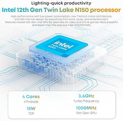 Thumbnail: CHUWI MiniBook X 2-in-1 Laptop 10.51", 16GB LPDDR5 512GB SSD, Intel N150