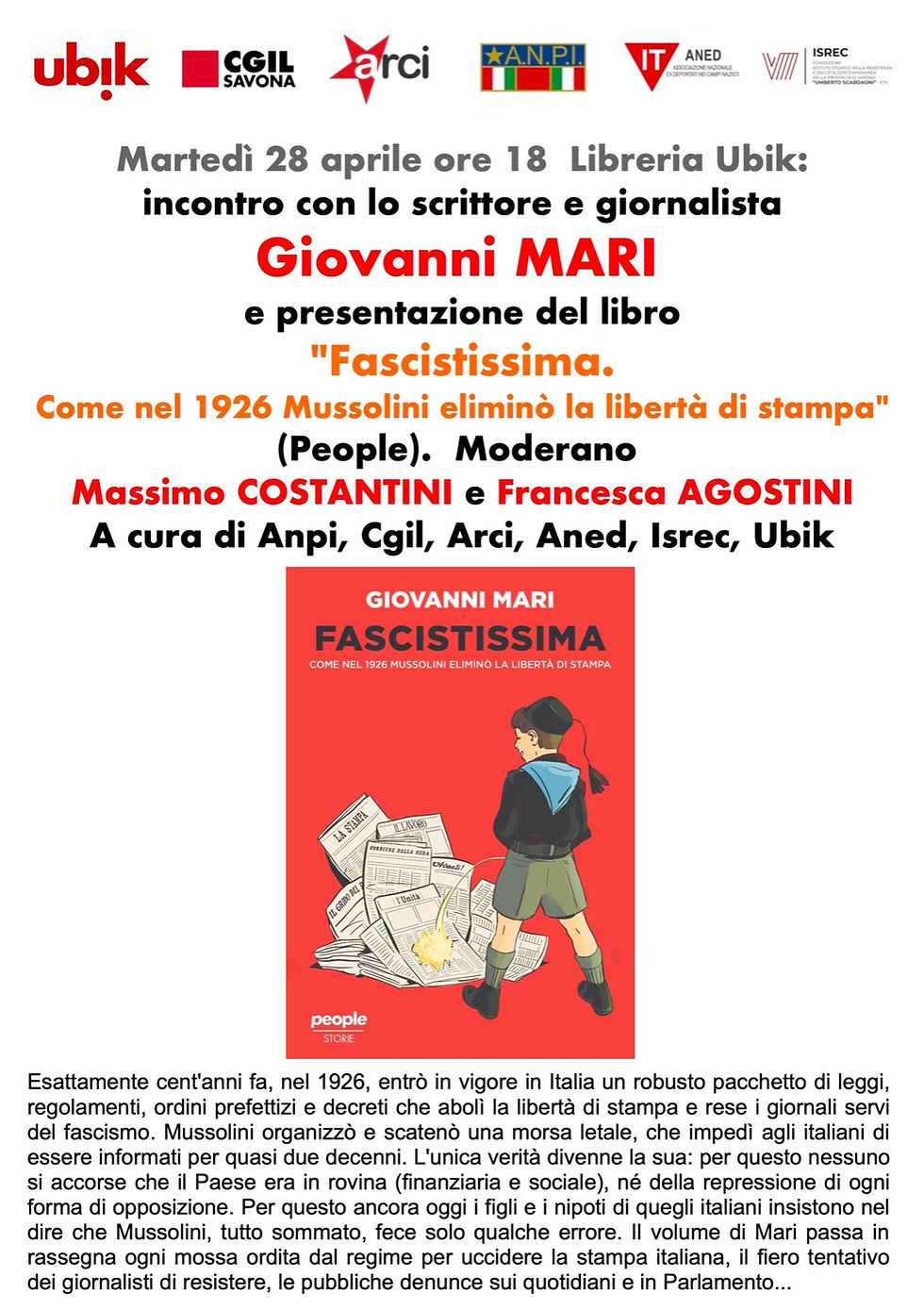 Fascistissima - Savona