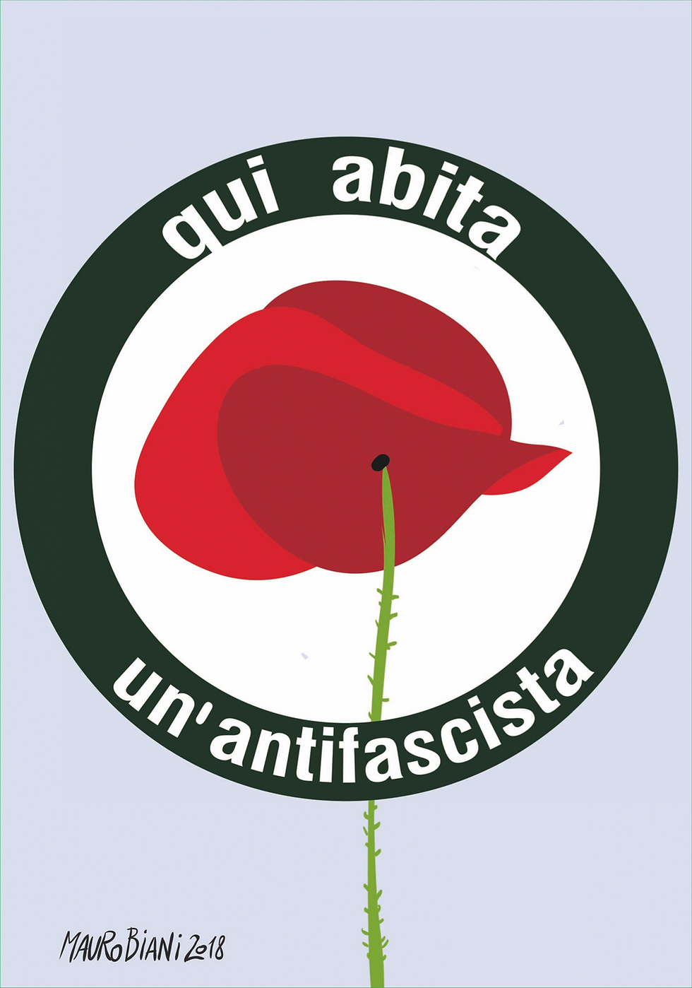 Miniatura: POSTER QUI ABITA UN (UN') ANTIFASCISTA