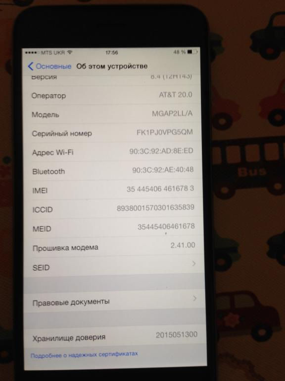 Миниатюра: iPhone 6 Plus 128gb