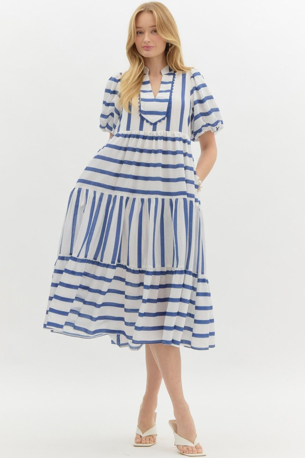 Nautical Midi Dress