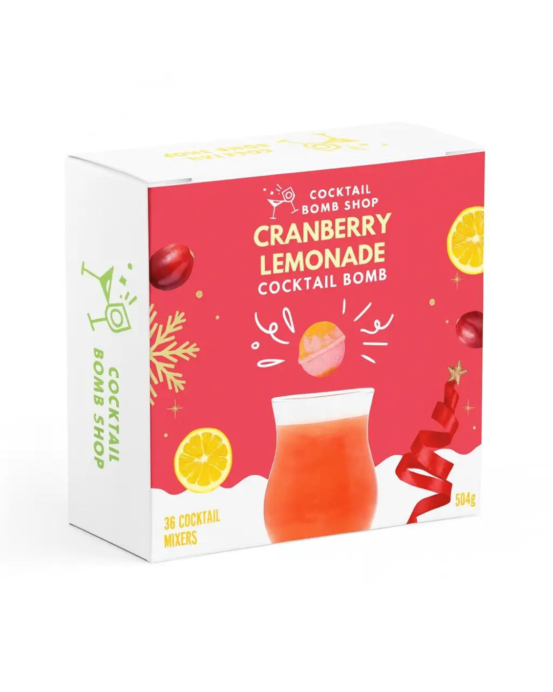 Cranberry Lemonade Cocktail Bomb
