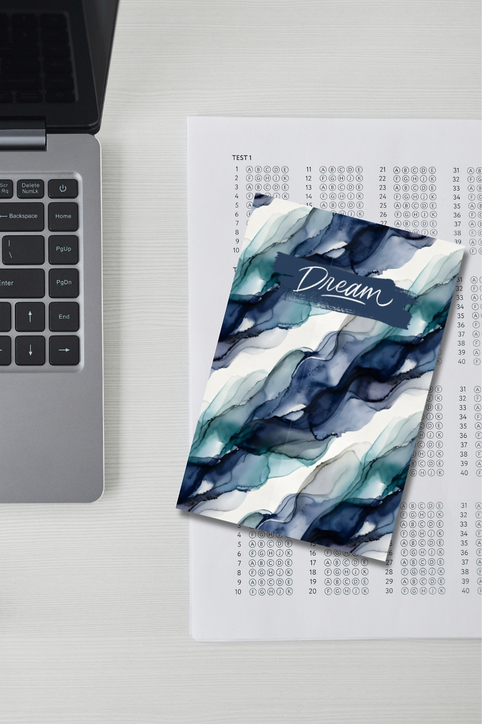 Thumbnail: Blue Watercolor Dream Journal | Guided Dream Diary