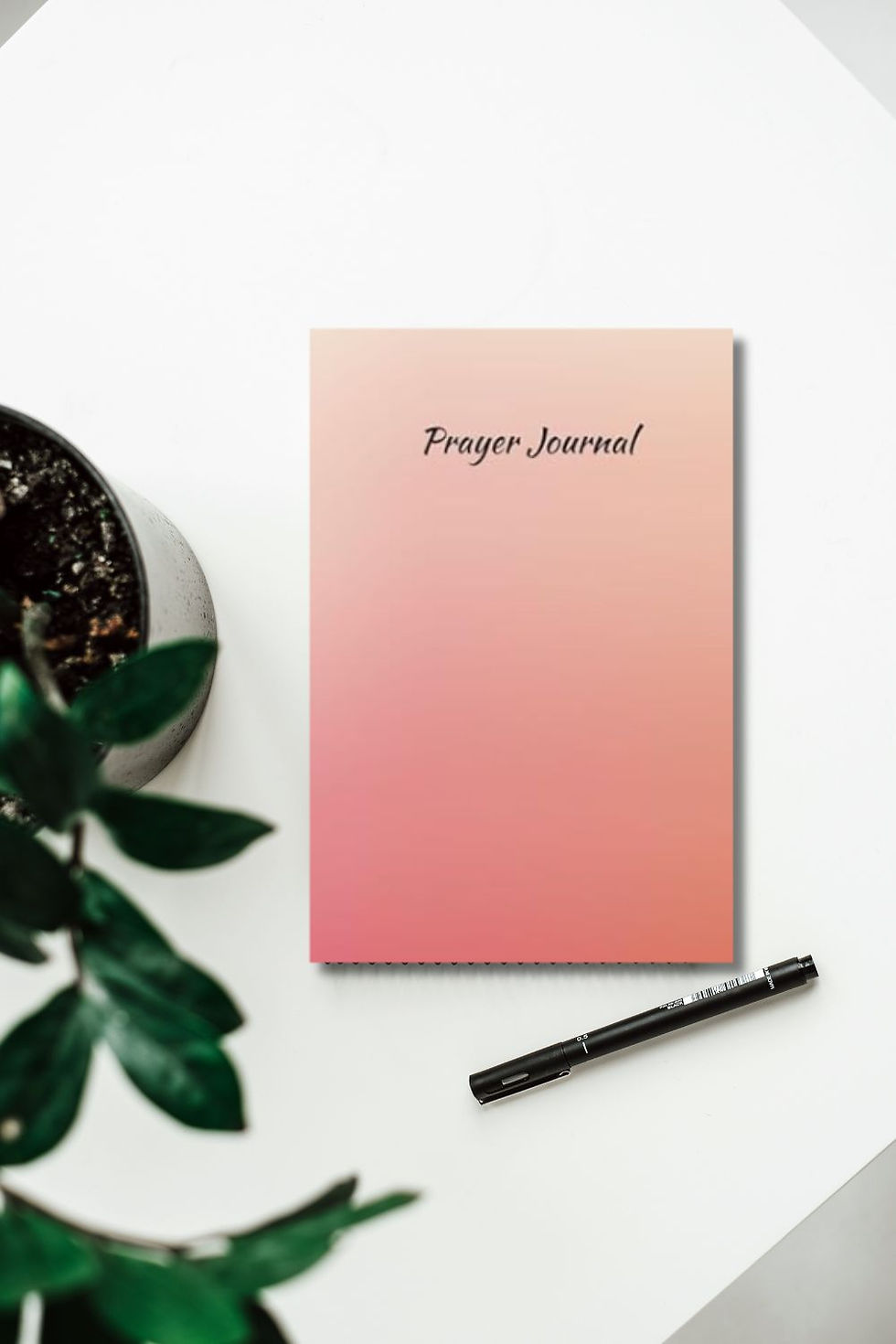 Thumbnail: Burnt Orange Ombre Prayer Journal | Guided Christian