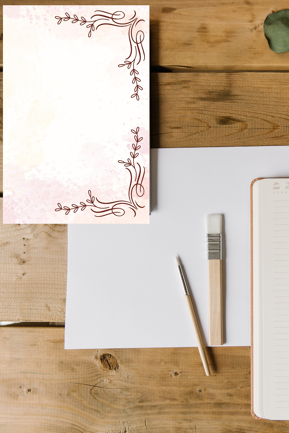 Thumbnail: Tan Pattern Bullet Journal | Dot Grid Notebook