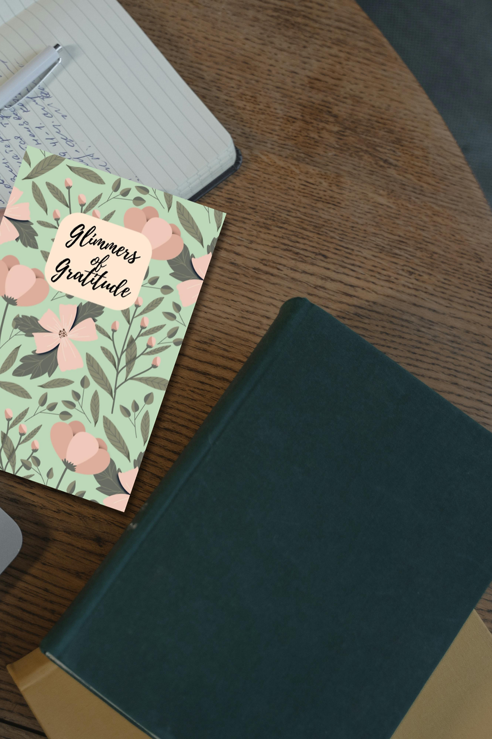 Thumbnail: Green Floral Gratitude Journal | Daily Thankfulness Journal