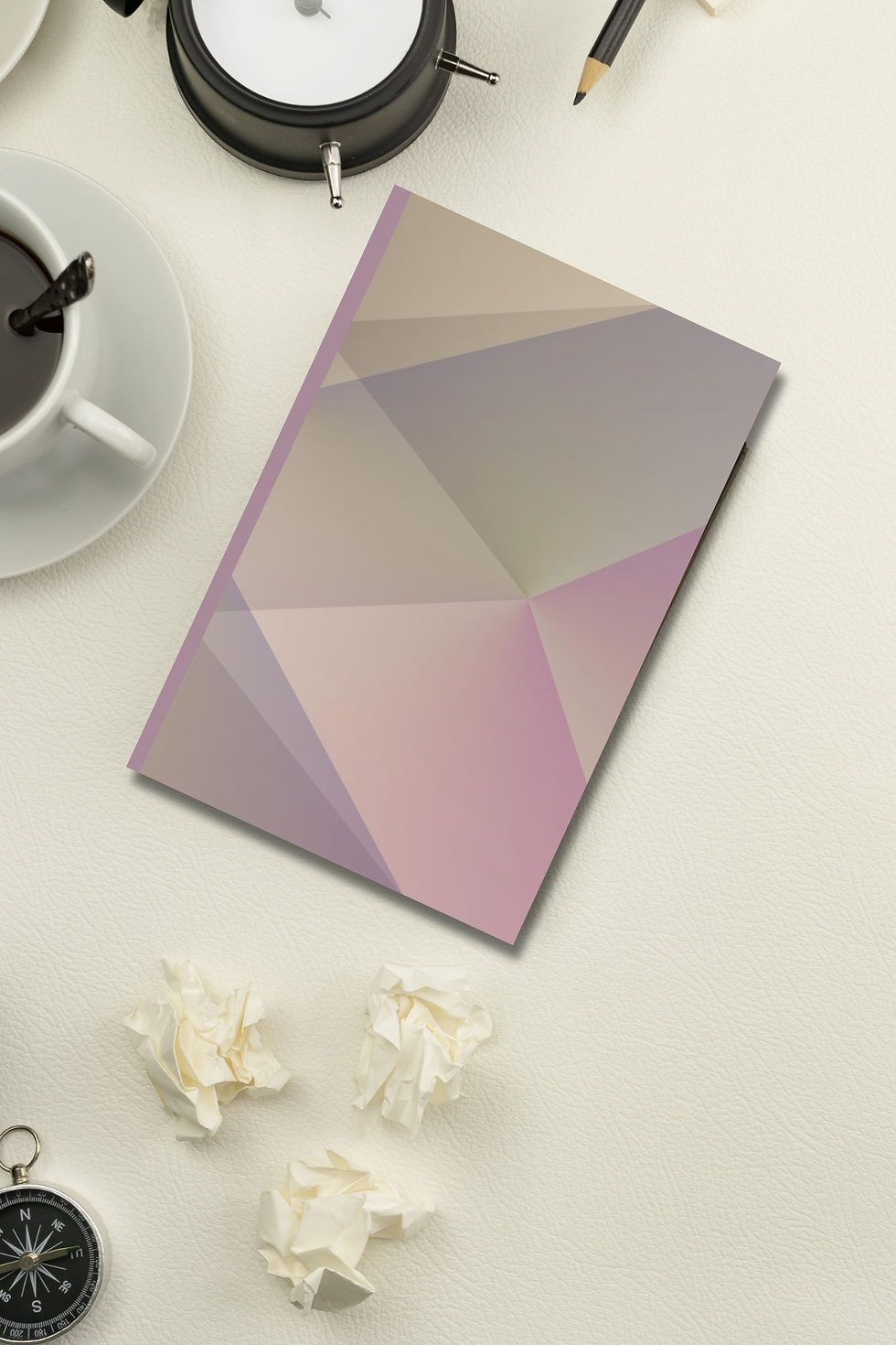 Thumbnail: Purple Green Geometric Journal | Lined Notebook