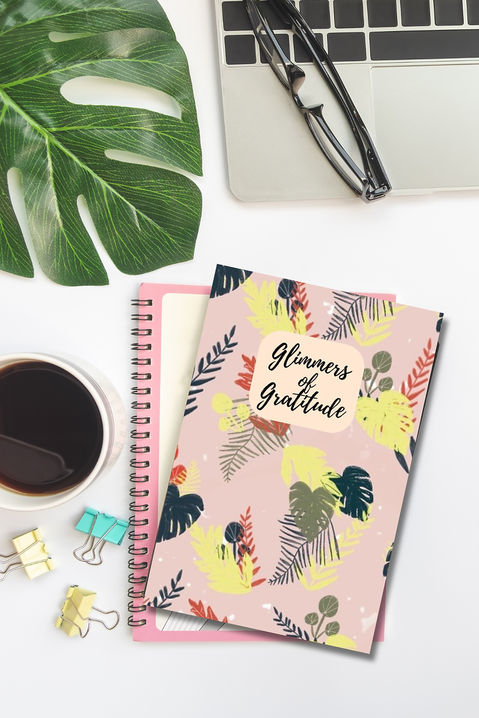 Thumbnail: Tan Leaves Gratitude Journal | Daily Thankfulness Journal