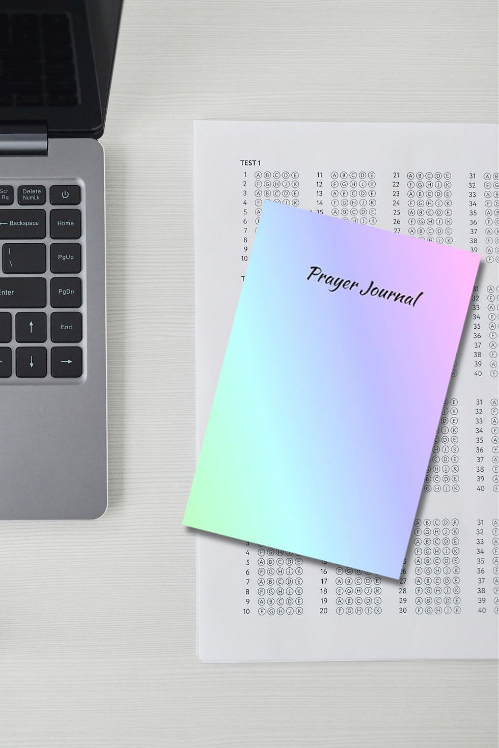 Thumbnail: Rainbow Stripes Prayer Journal | Guided Christian 