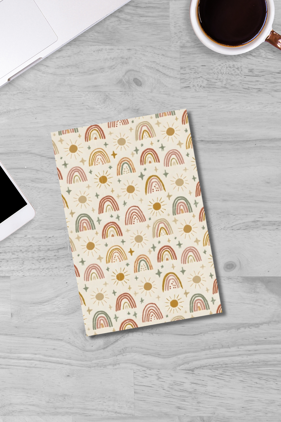 Thumbnail: Boho Rainbow Bullet Journal | Dot Grid Notebook