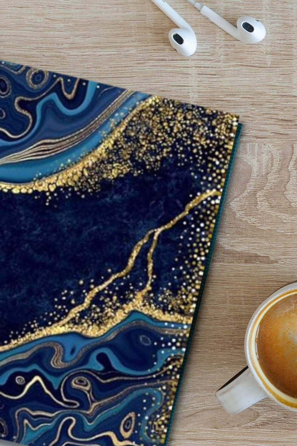 Thumbnail: Blue and Gold Marble Journal | Luxury Lined Notebook for Writing & Notes