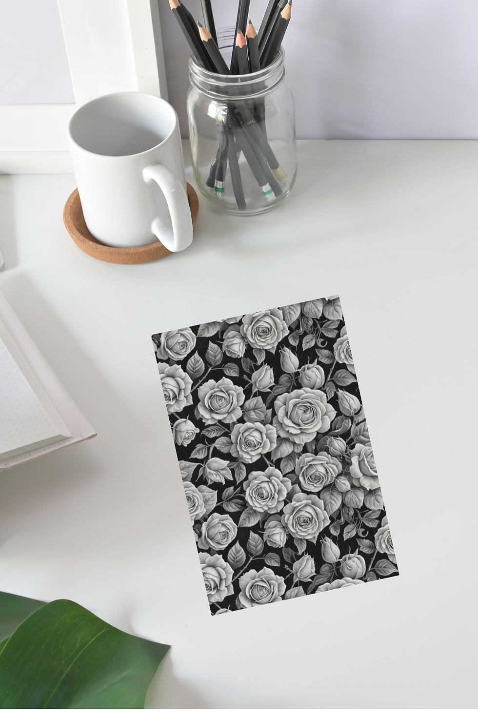 Thumbnail: Grey Roses Journal | Lined Notebook