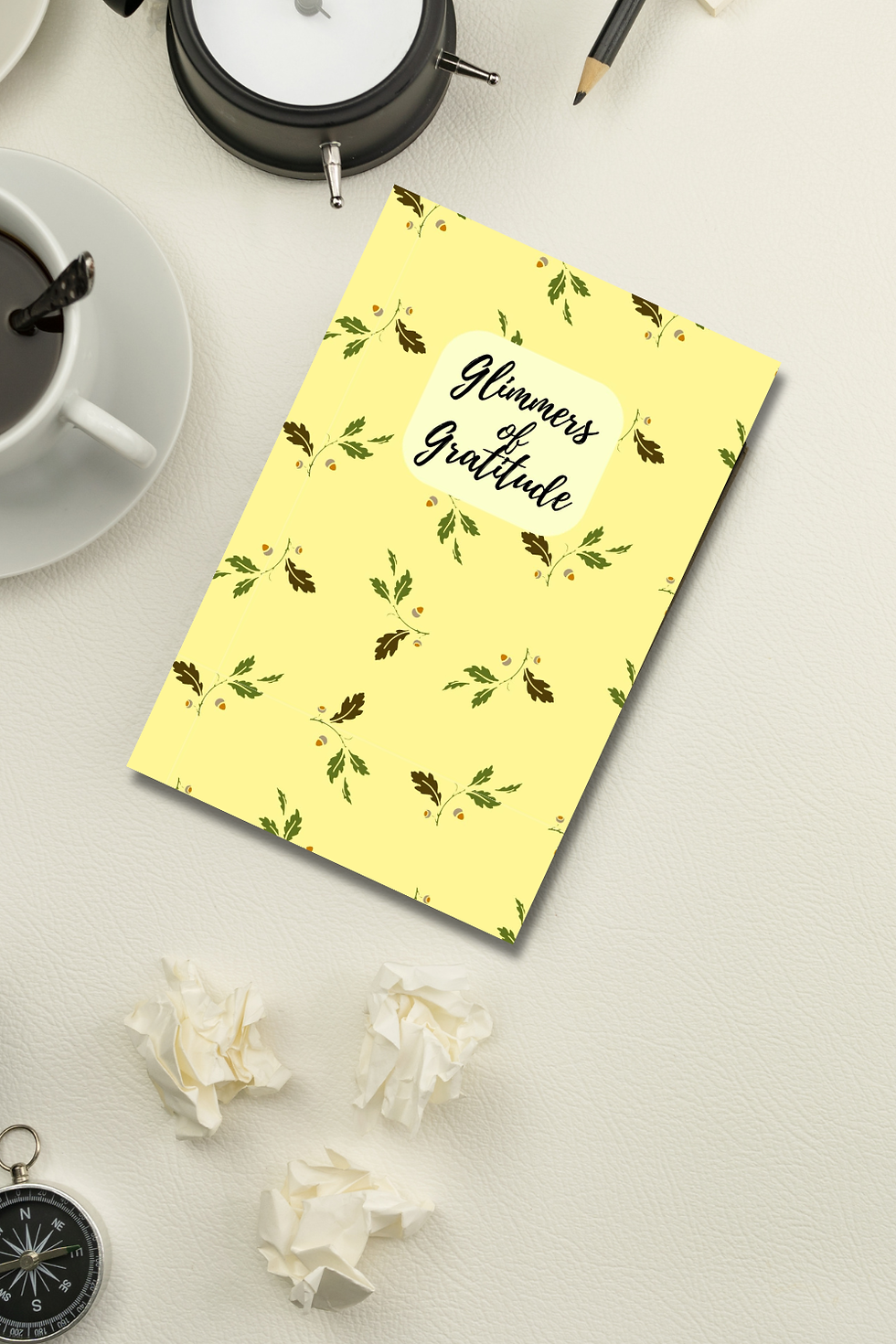 Thumbnail: Yellow Floral Gratitude Journal | Daily Thankfulness Journal