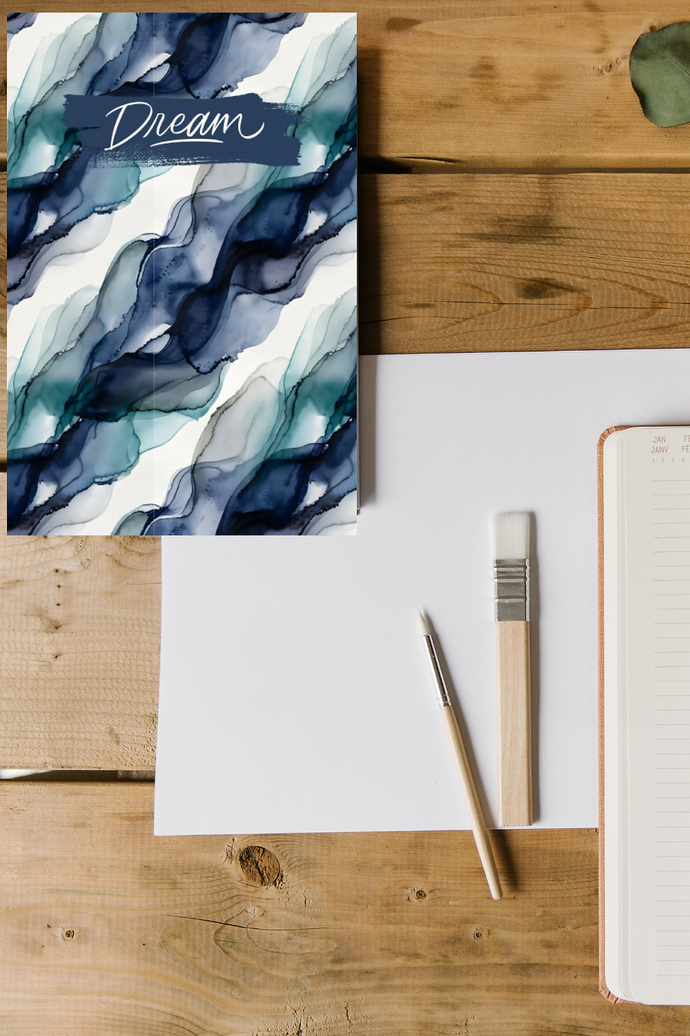 Thumbnail: Blue Watercolor Dream Journal | Guided Dream Diary