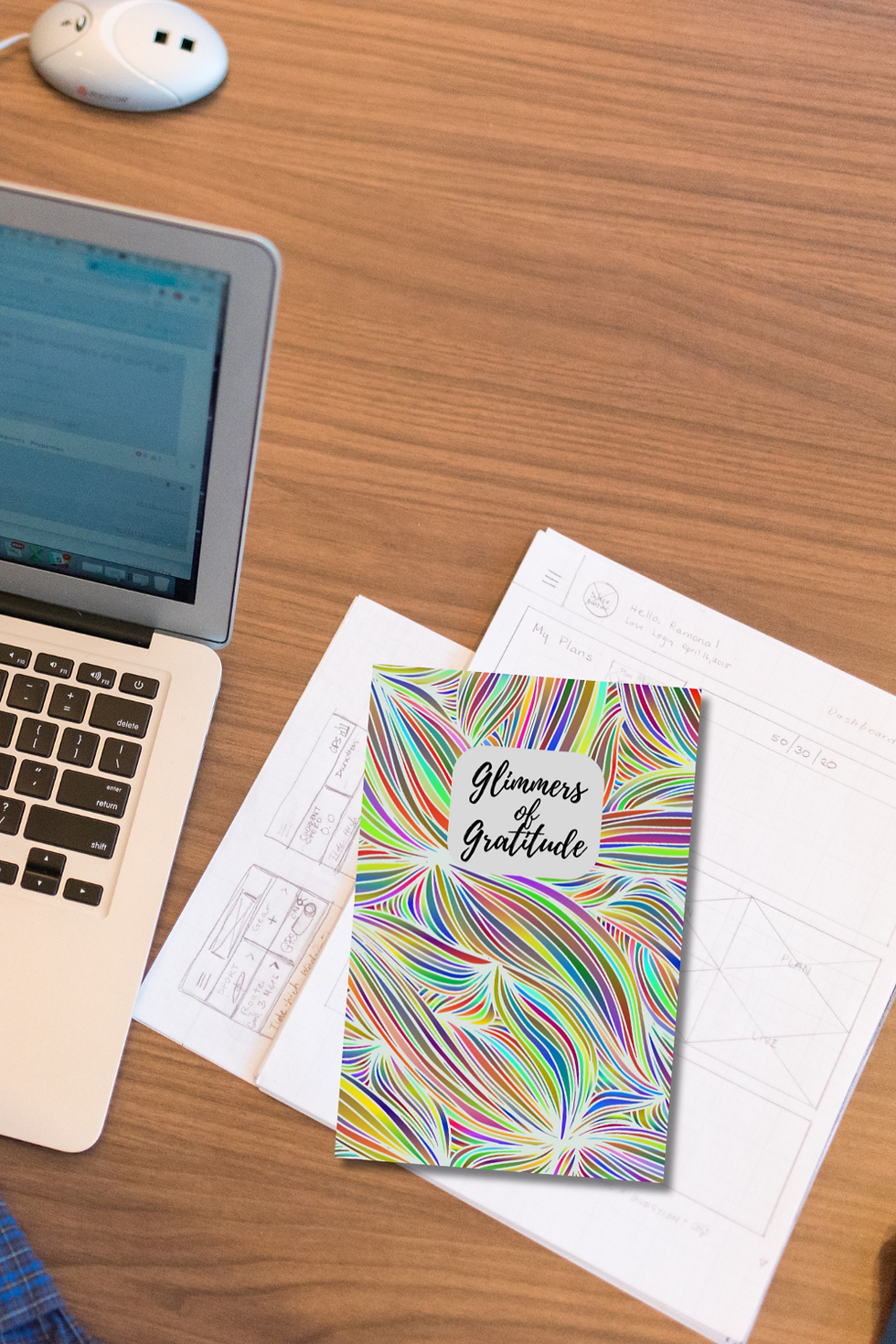 Thumbnail: Rainbow Floral Gratitude Journal | Daily Thankfulness Journal