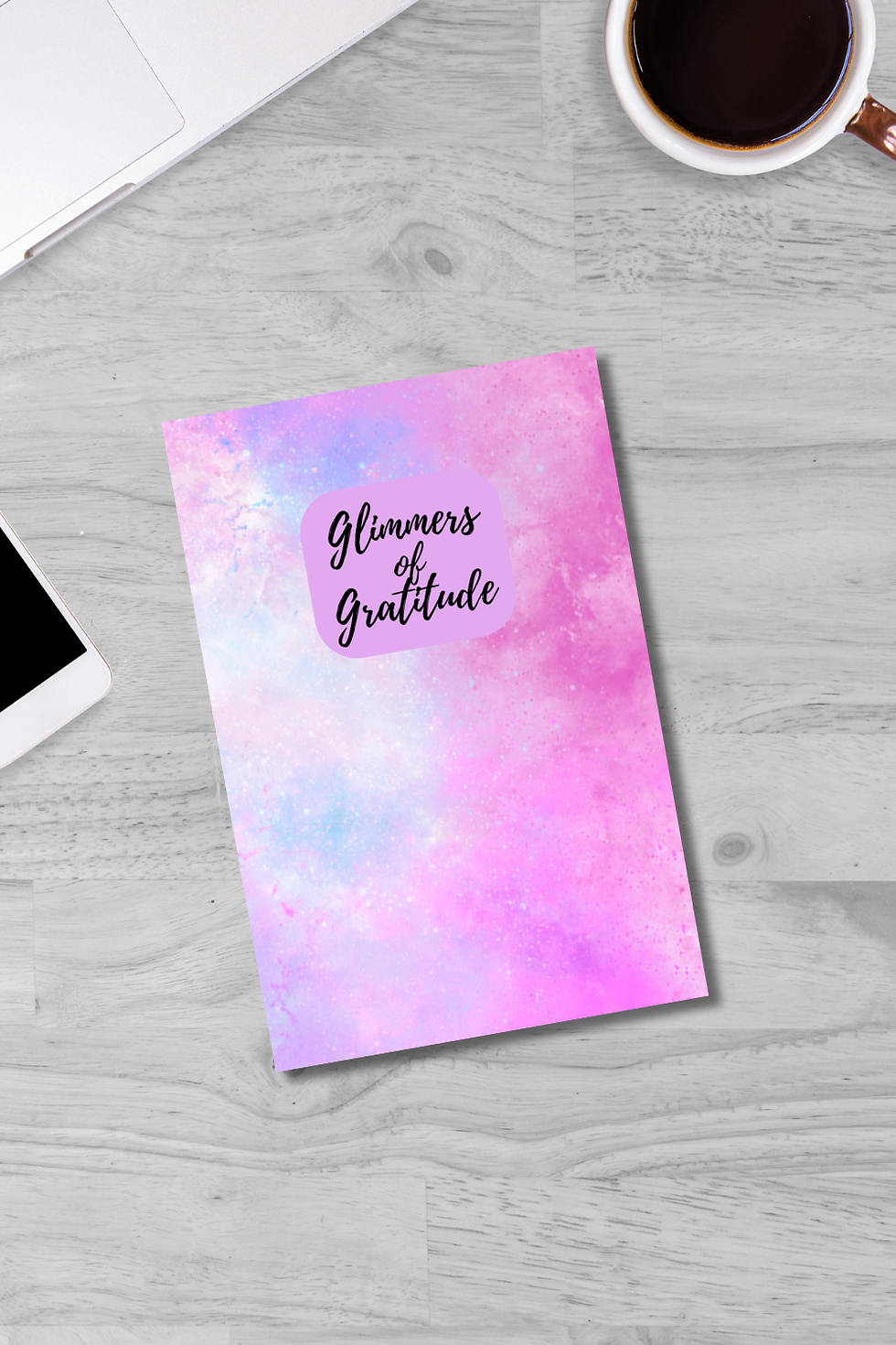 Thumbnail: Pink Purple Clouds Gratitude Journal | Daily Thankfulness Journal
