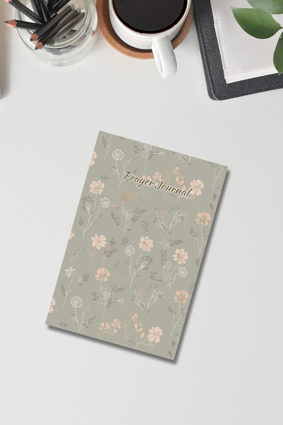Thumbnail: Floral Line Art Prayer Journal | Guided Christian Notebook