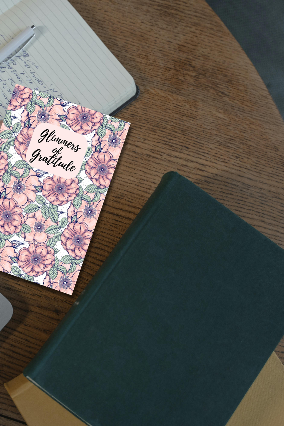 Thumbnail: Pink Floral Gratitude Journal | Daily Thankfulness Journal