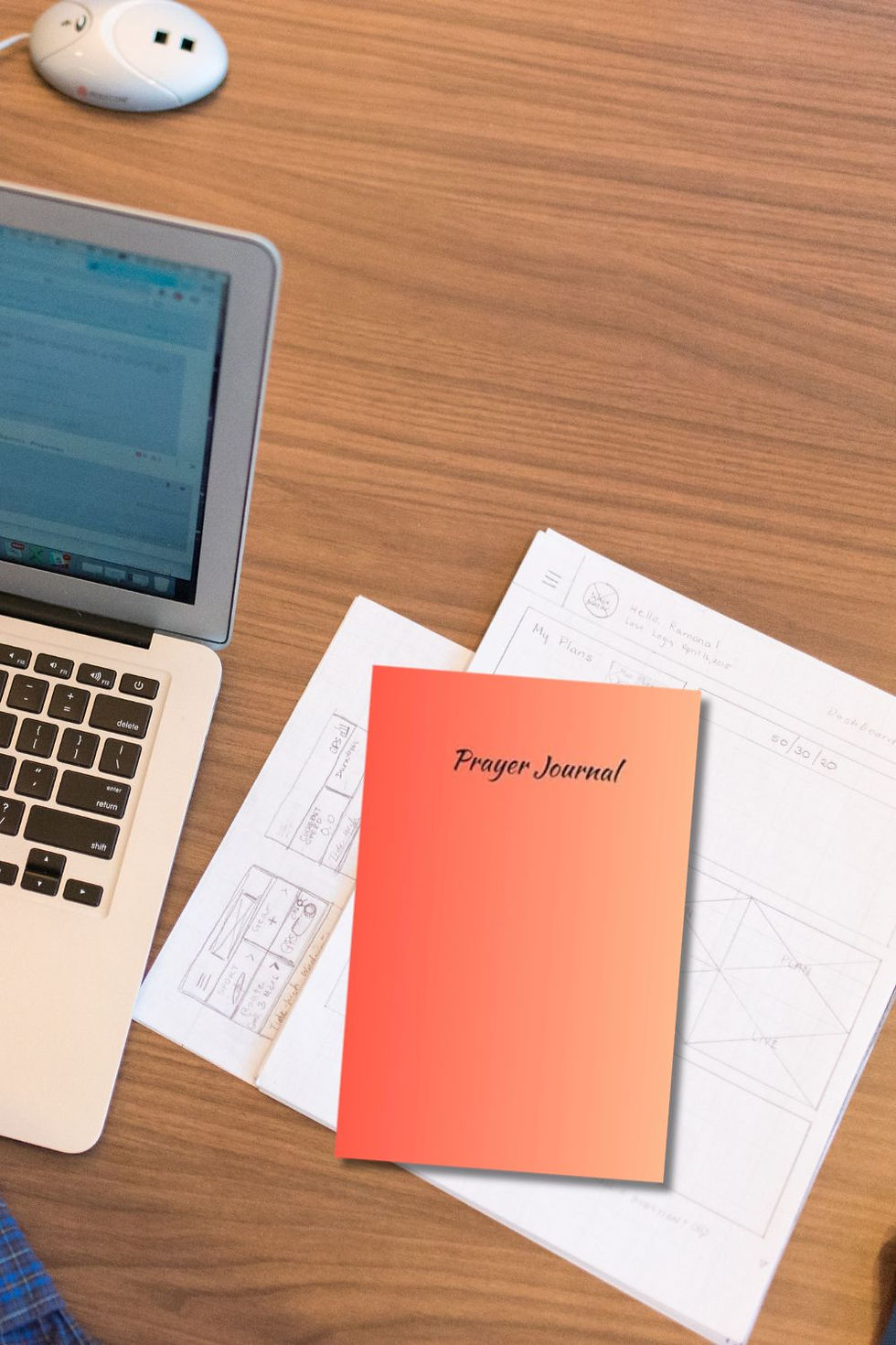 Thumbnail: Orange Ombre Prayer Journal | Guided Christian Journal
