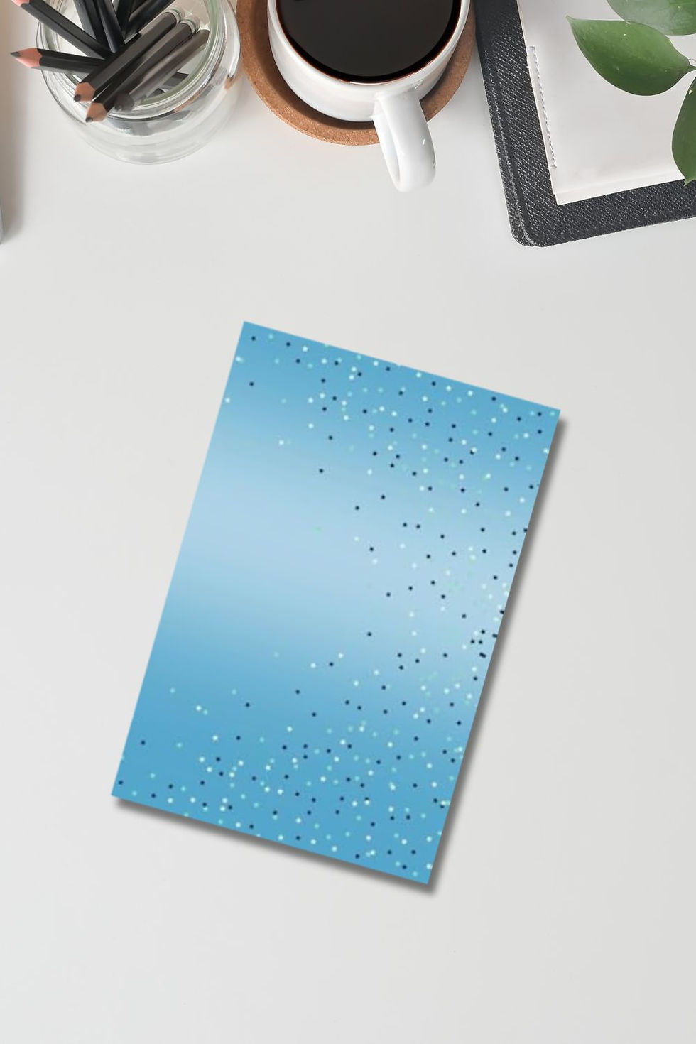 Thumbnail: Blue Ombre Stars Journal | Lined Notebook for Writing