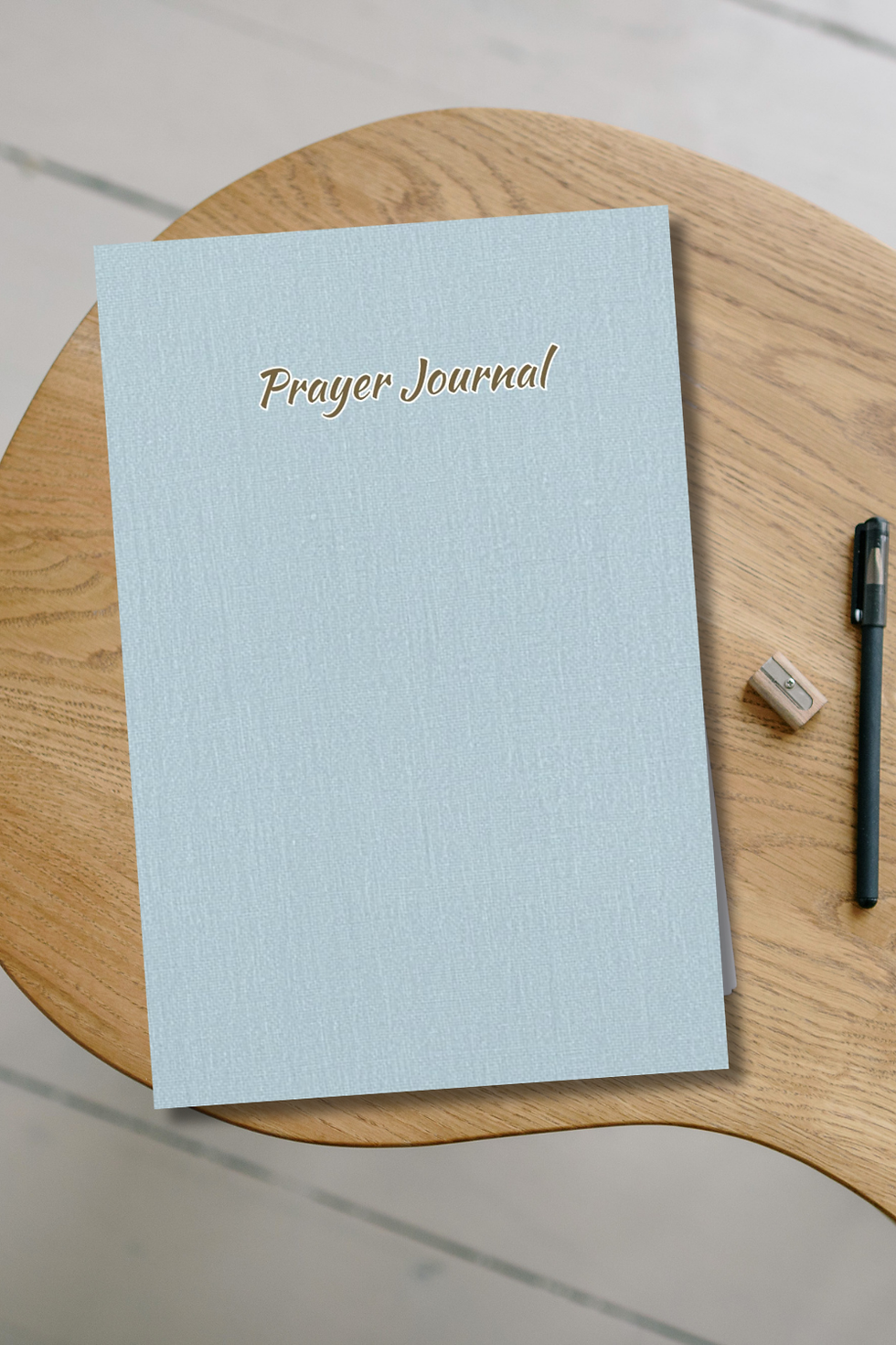 Thumbnail: Dusty Blue Prayer Journal | Guided Christian Notebook