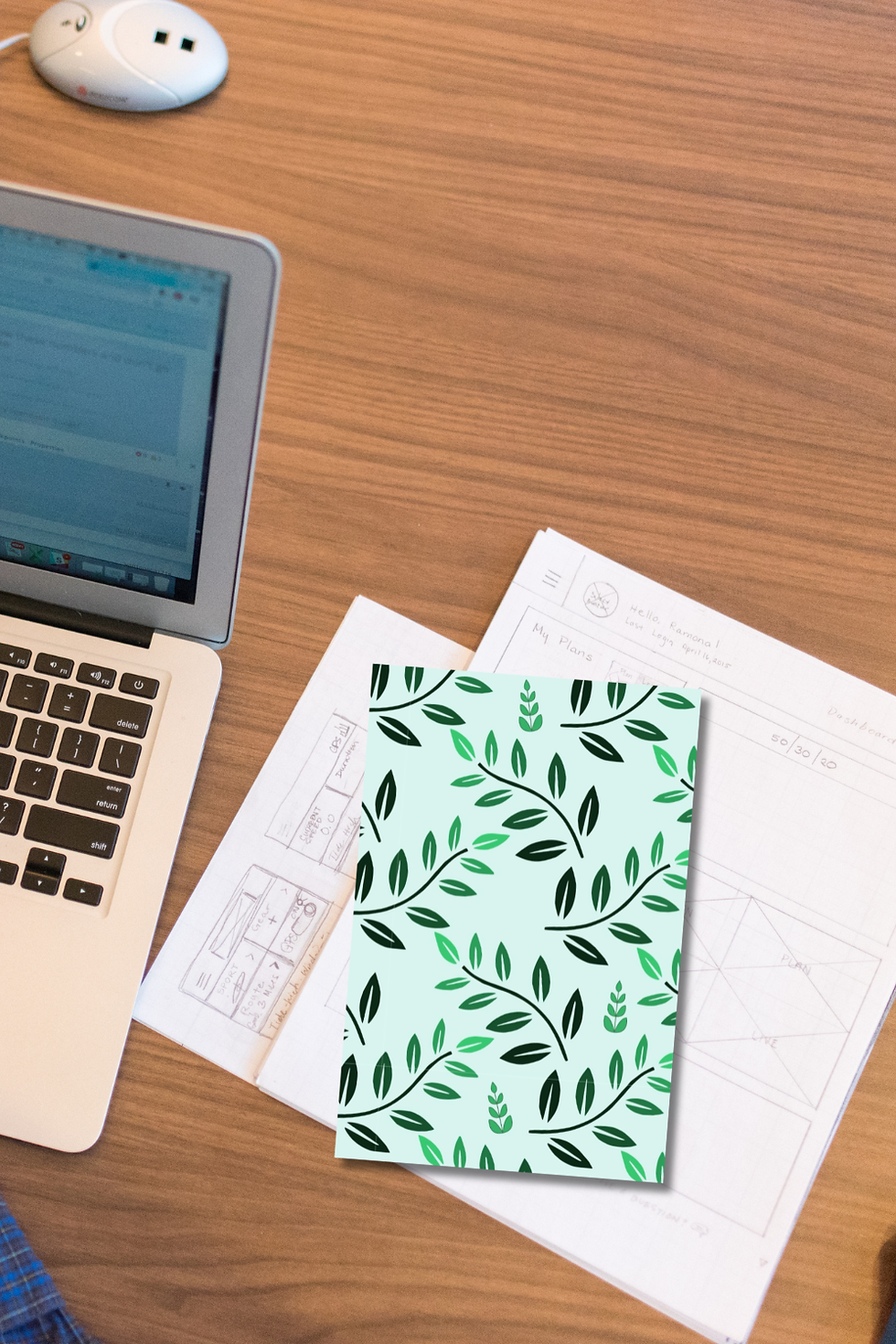 Thumbnail: Minimal Foliage Journal | Lined Notebook