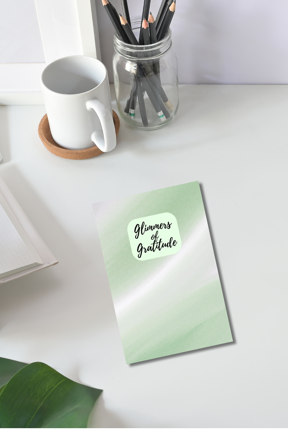 Thumbnail: Green Accent Gratitude Journal | Daily Thankfulness Journal