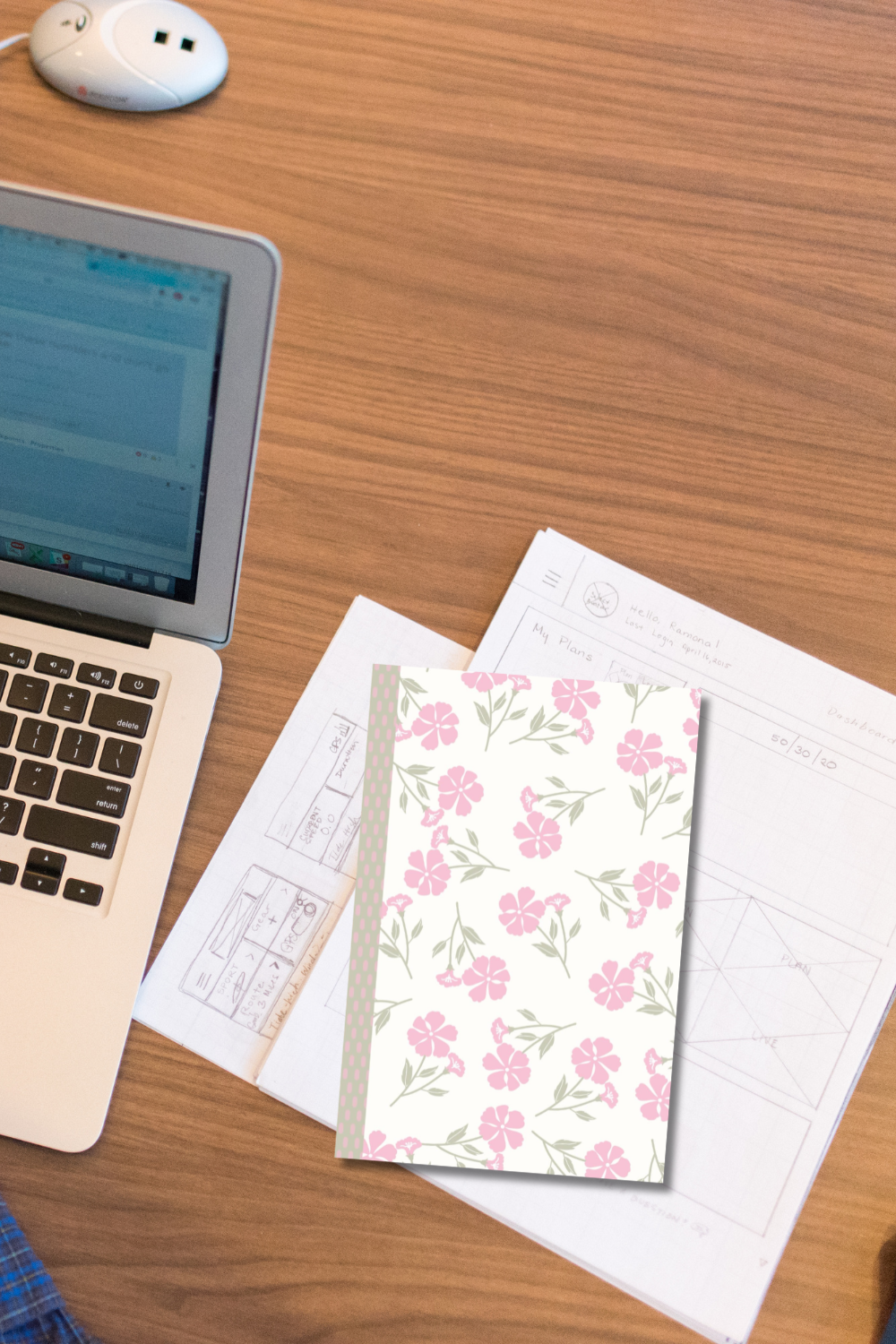 Pink Floral Journal | Lined Notebook