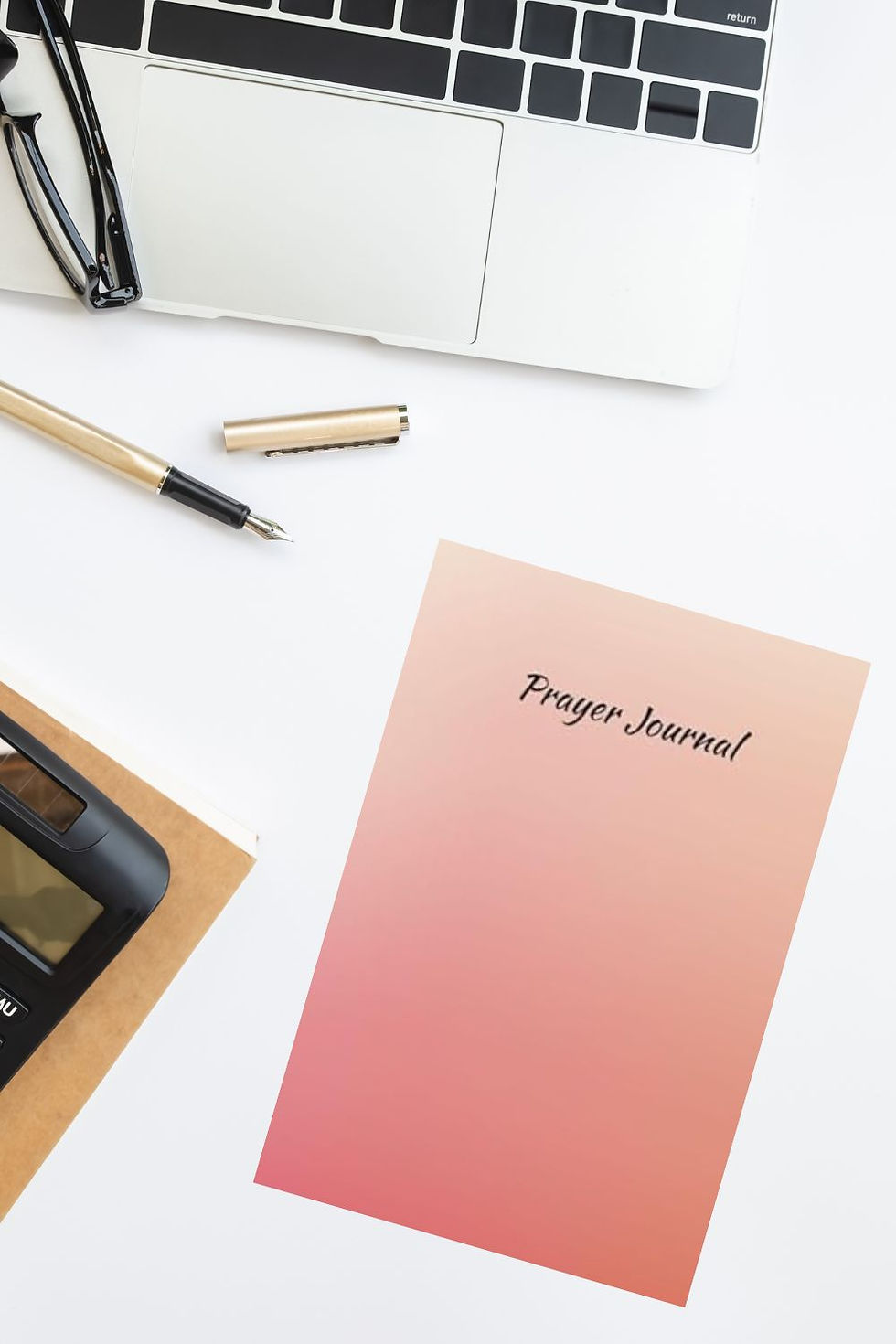 Thumbnail: Burnt Orange Ombre Prayer Journal | Guided Christian
