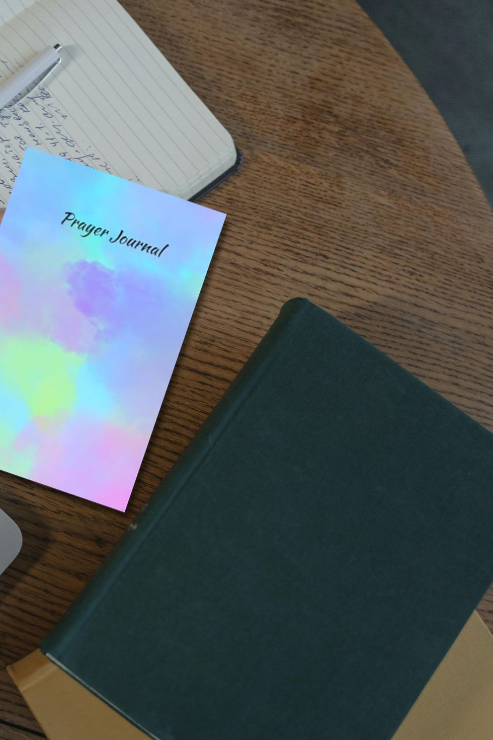 Thumbnail: Rainbow Splotches Prayer Journal | Guided Christian