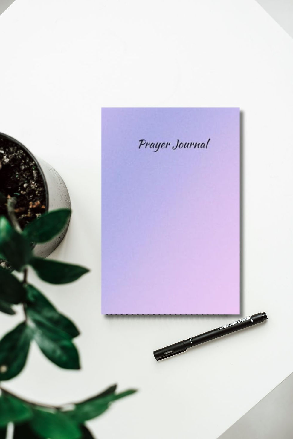 Thumbnail: Dark Purple Ombre Prayer Journal | Guided Christian Journal