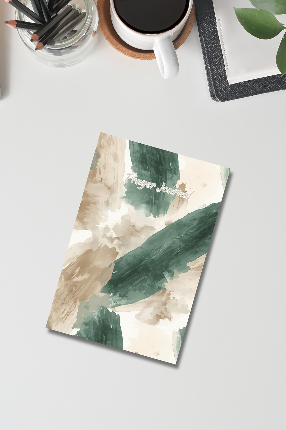 Thumbnail: Watercolor Brush Prayer Journal | Guided Christian Notebook