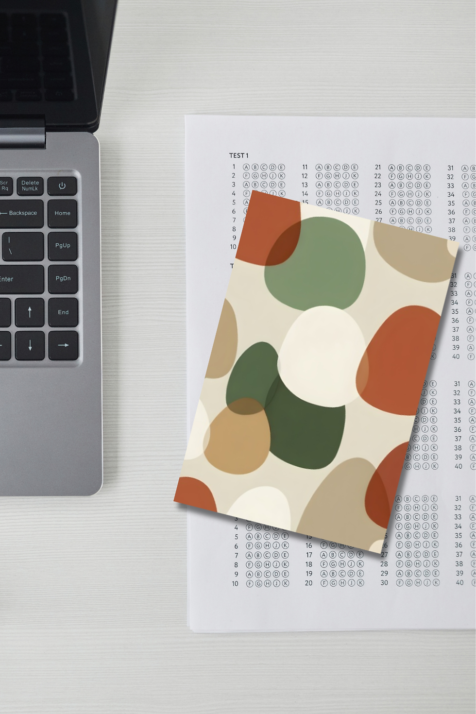 Thumbnail: Organic Shapes Journal | Lined Notebook for Writing