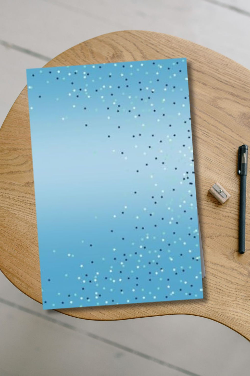 Thumbnail: Blue Ombre Stars Journal | Lined Notebook for Writing