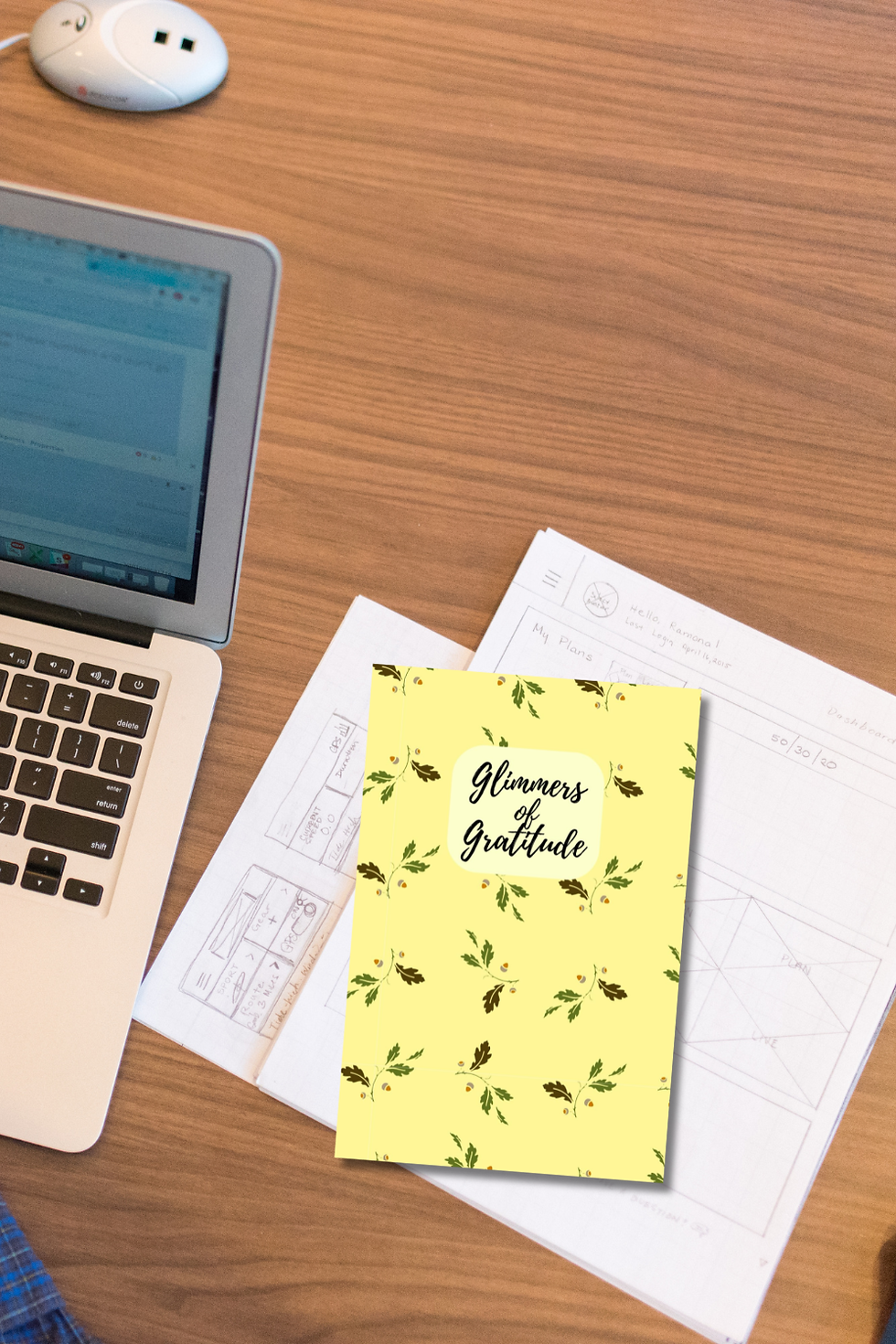 Thumbnail: Yellow Floral Gratitude Journal | Daily Thankfulness Journal