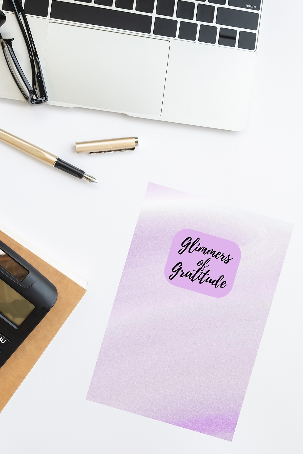 Thumbnail: Purple Ombre Gratitude Journal | Daily Thankfulness Journal