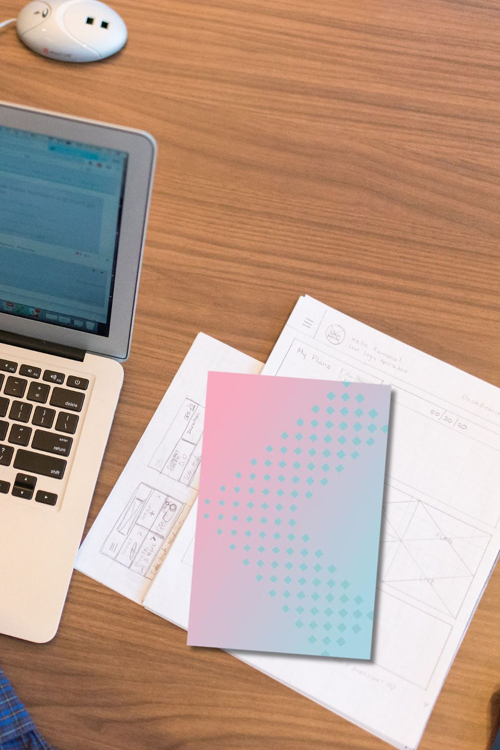 Thumbnail: Pink and Blue Ombre Journal | Lined Notebook for Writing