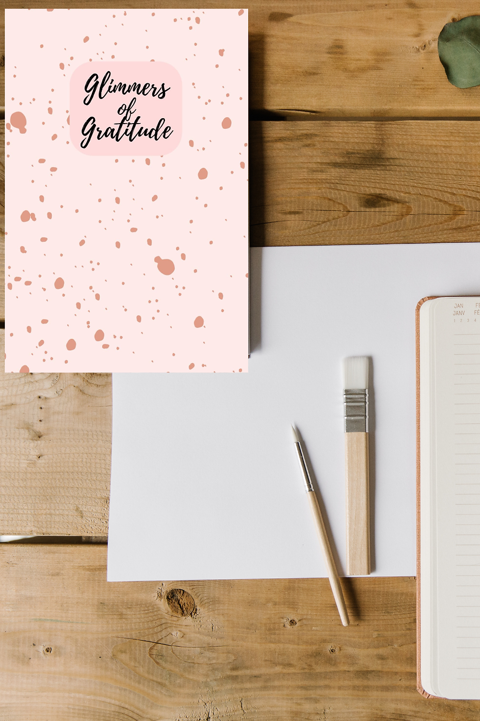 Thumbnail: Pink Splatter Gratitude Journal | Daily Thankfulness Journal