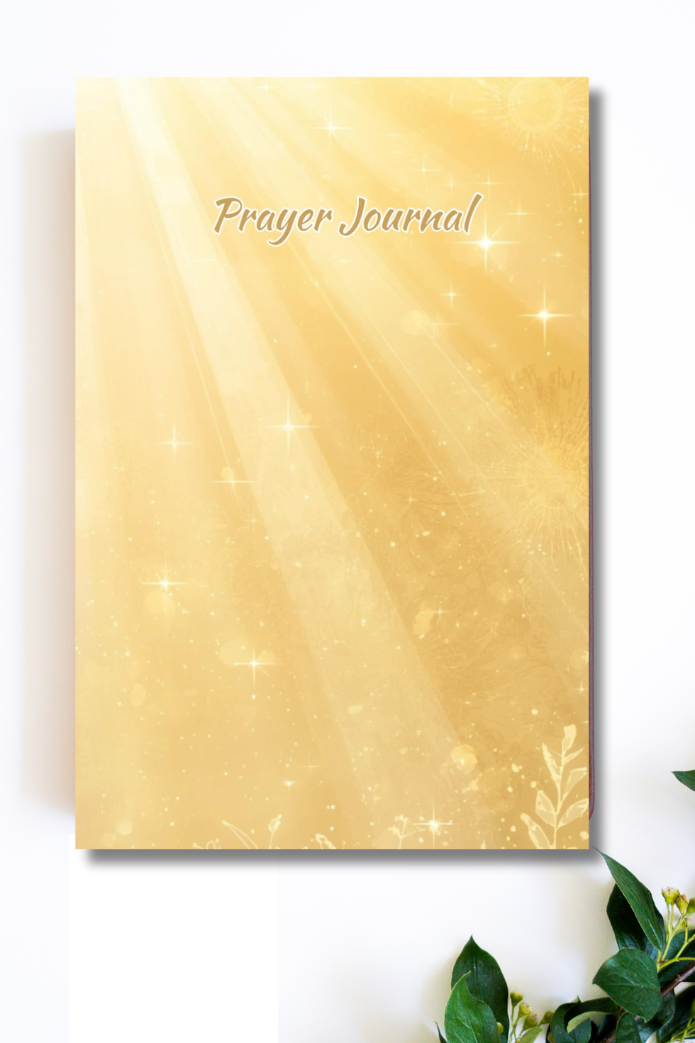 Thumbnail: Golden Sunbeams Prayer Journal | Guided Christian Notebook