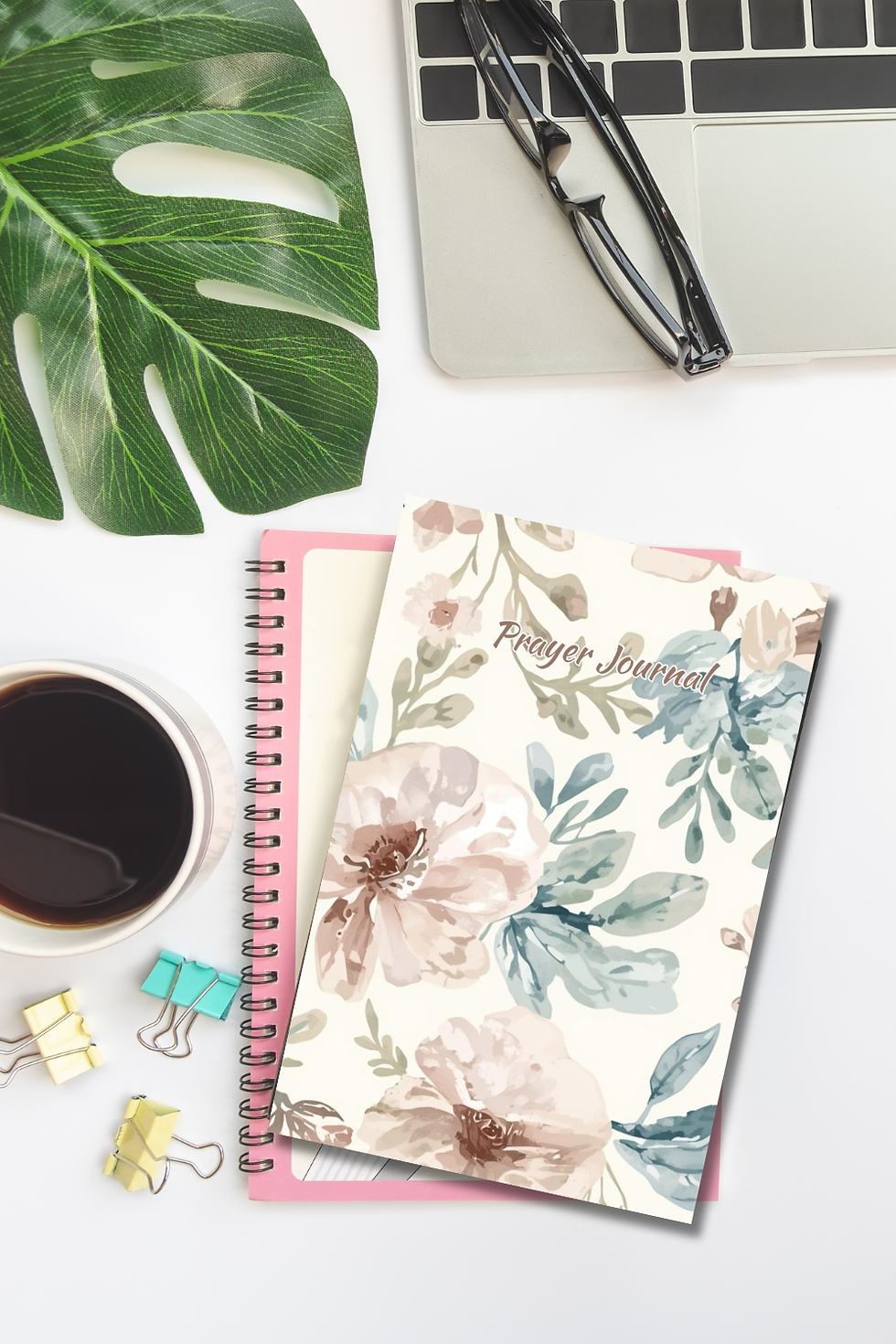 Thumbnail: Floral Foliage Prayer Journal | Guided Christian Notebook