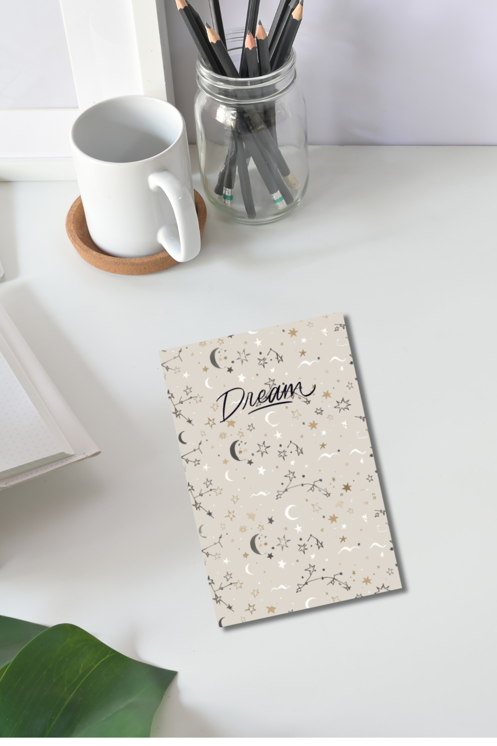 Celestial Line Art Dream Journal | Guided Dream Diary