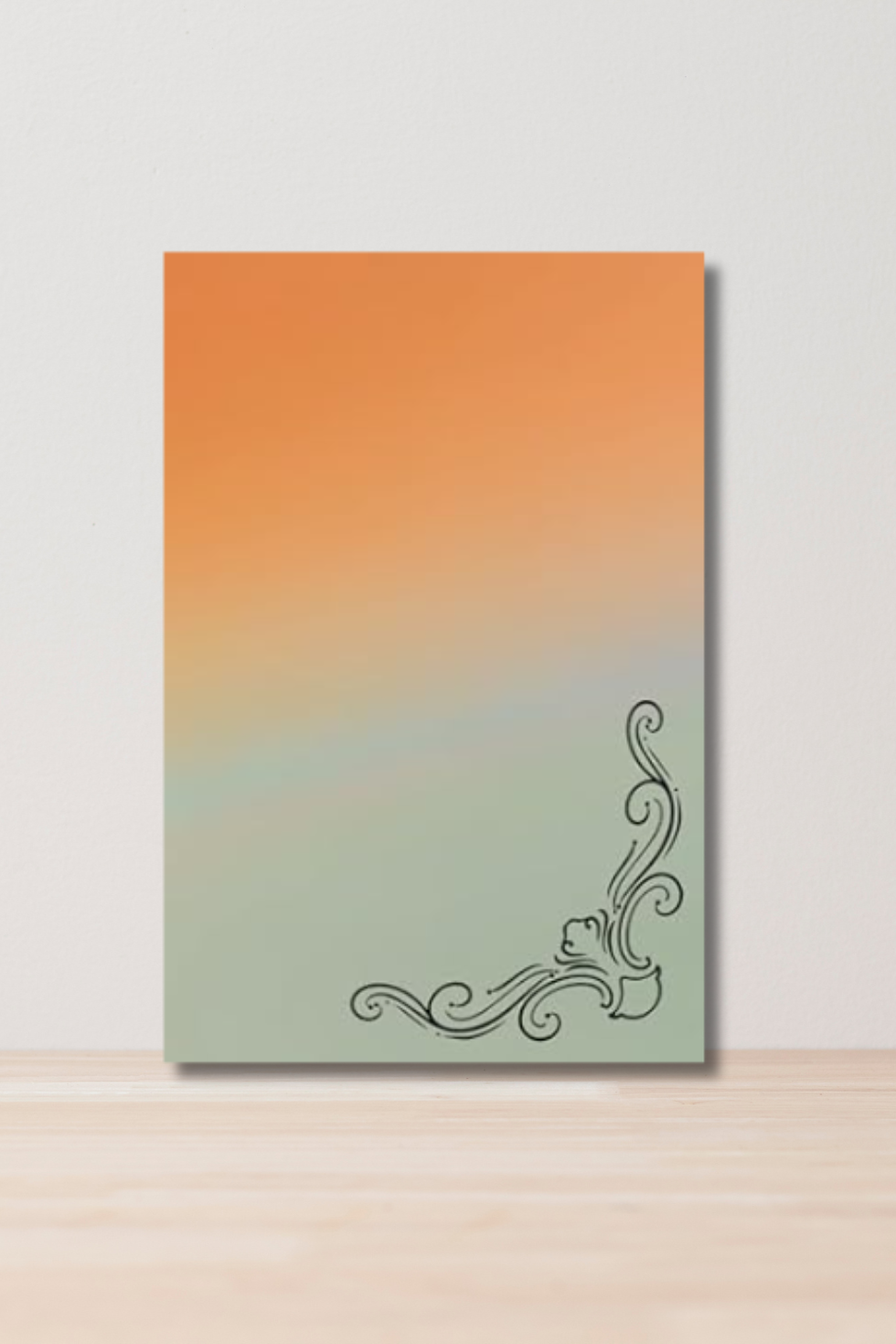 Thumbnail: Green Orange Ombre Bullet Journal | Dot Grid Notebook