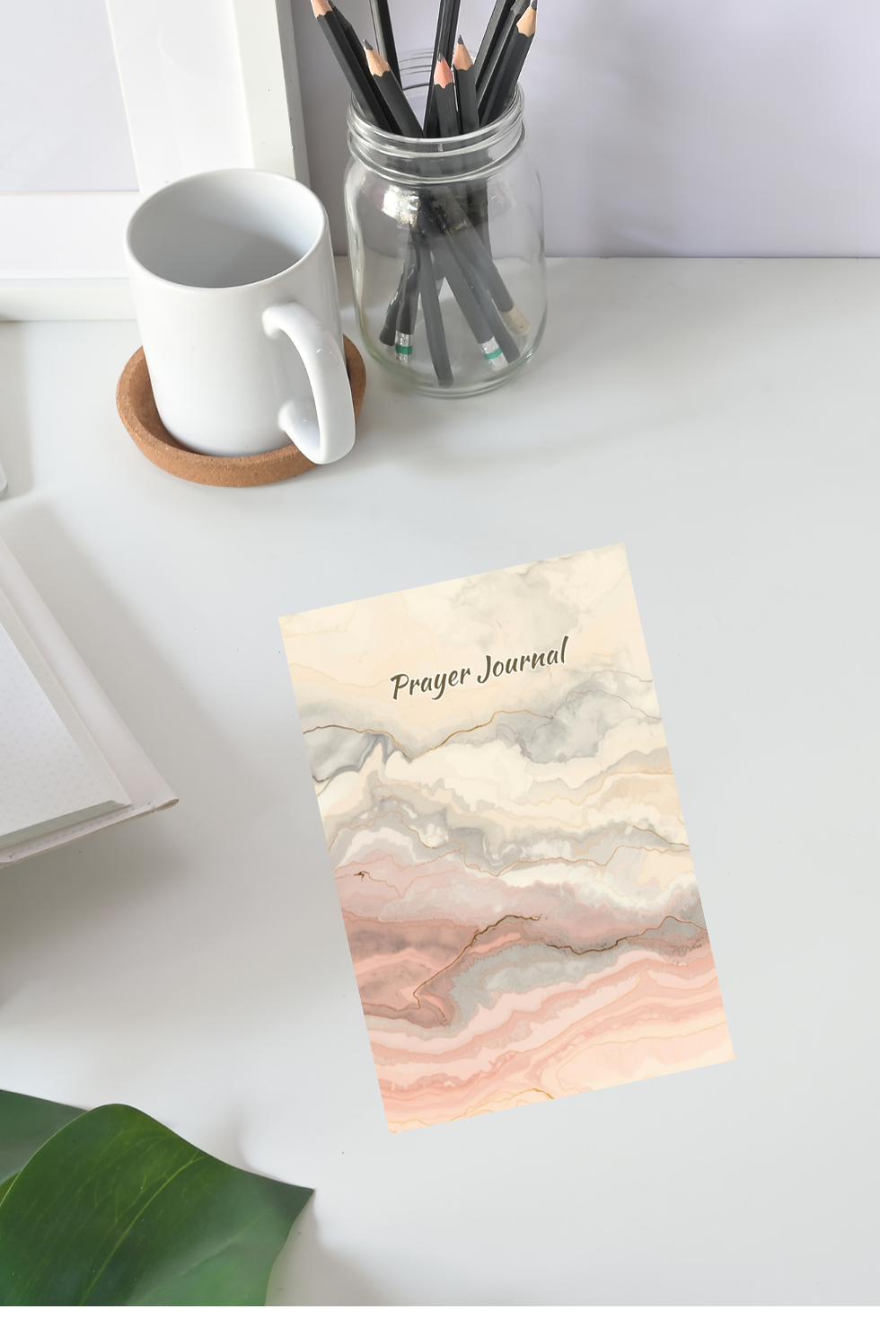 Thumbnail: Blush Marble Prayer Journal | Guided Christian Notebook