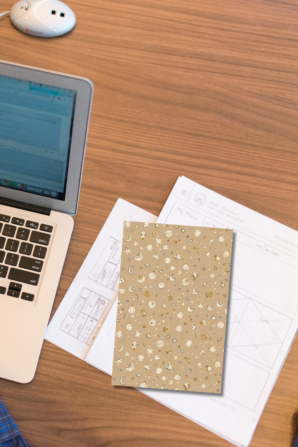 Thumbnail: Neutral Celestial Bullet Journal | Dot Grid Notebook