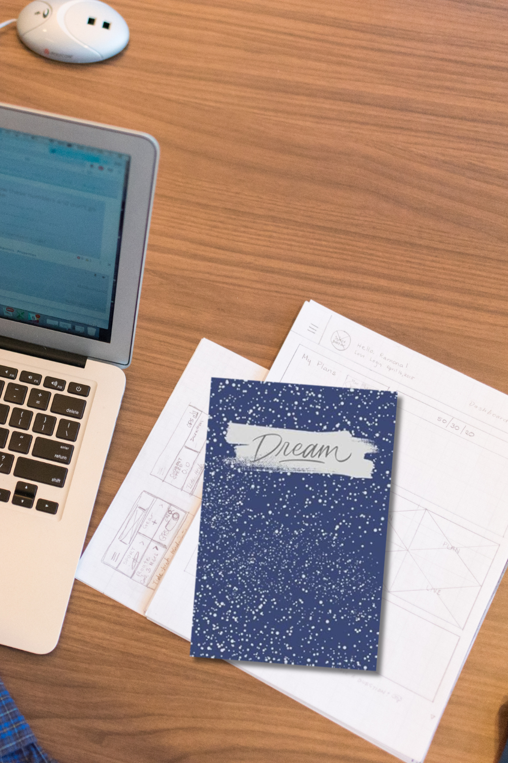 Blue Splatter Dream Journal | Sleep & Dream Diary