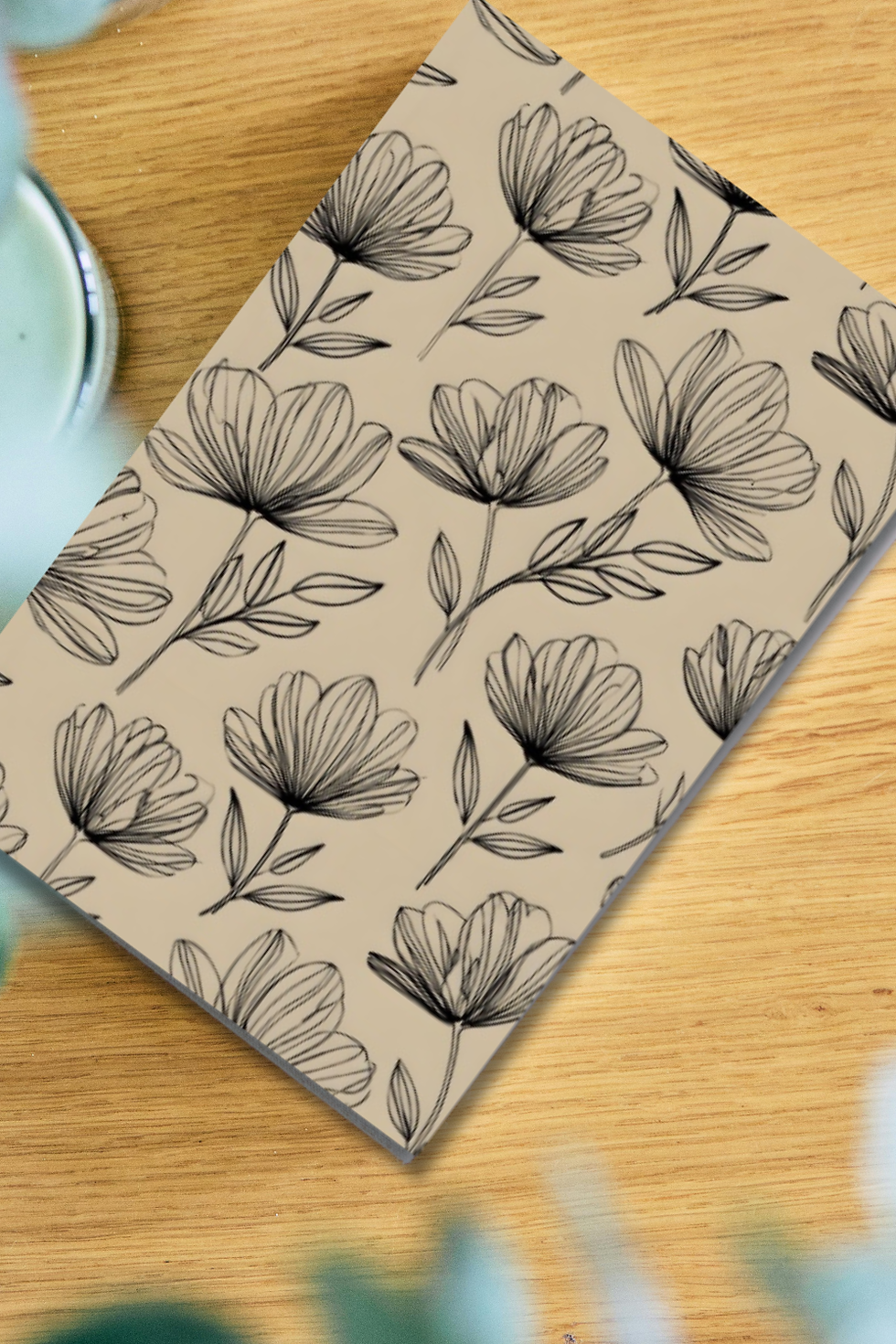Thumbnail: Minimal Floral Bullet Journal | Dot Grid Notebook