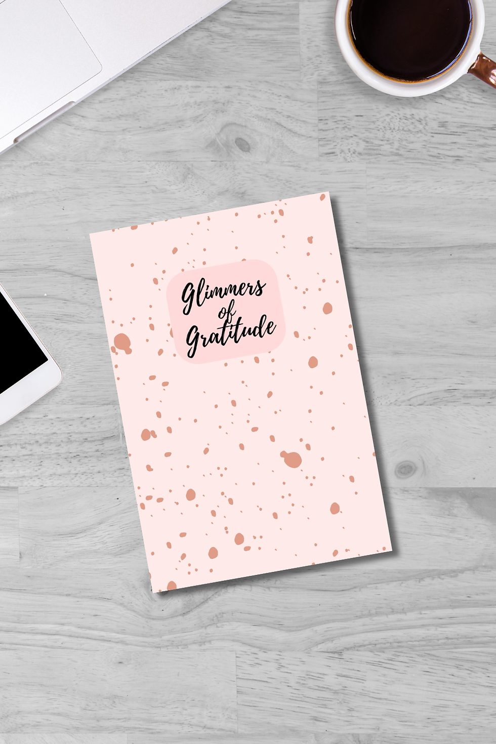 Thumbnail: Pink Splatter Gratitude Journal | Daily Thankfulness Journal