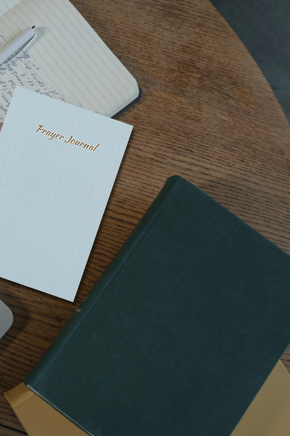 Thumbnail: Dusty Blue Prayer Journal | Guided Christian Notebook