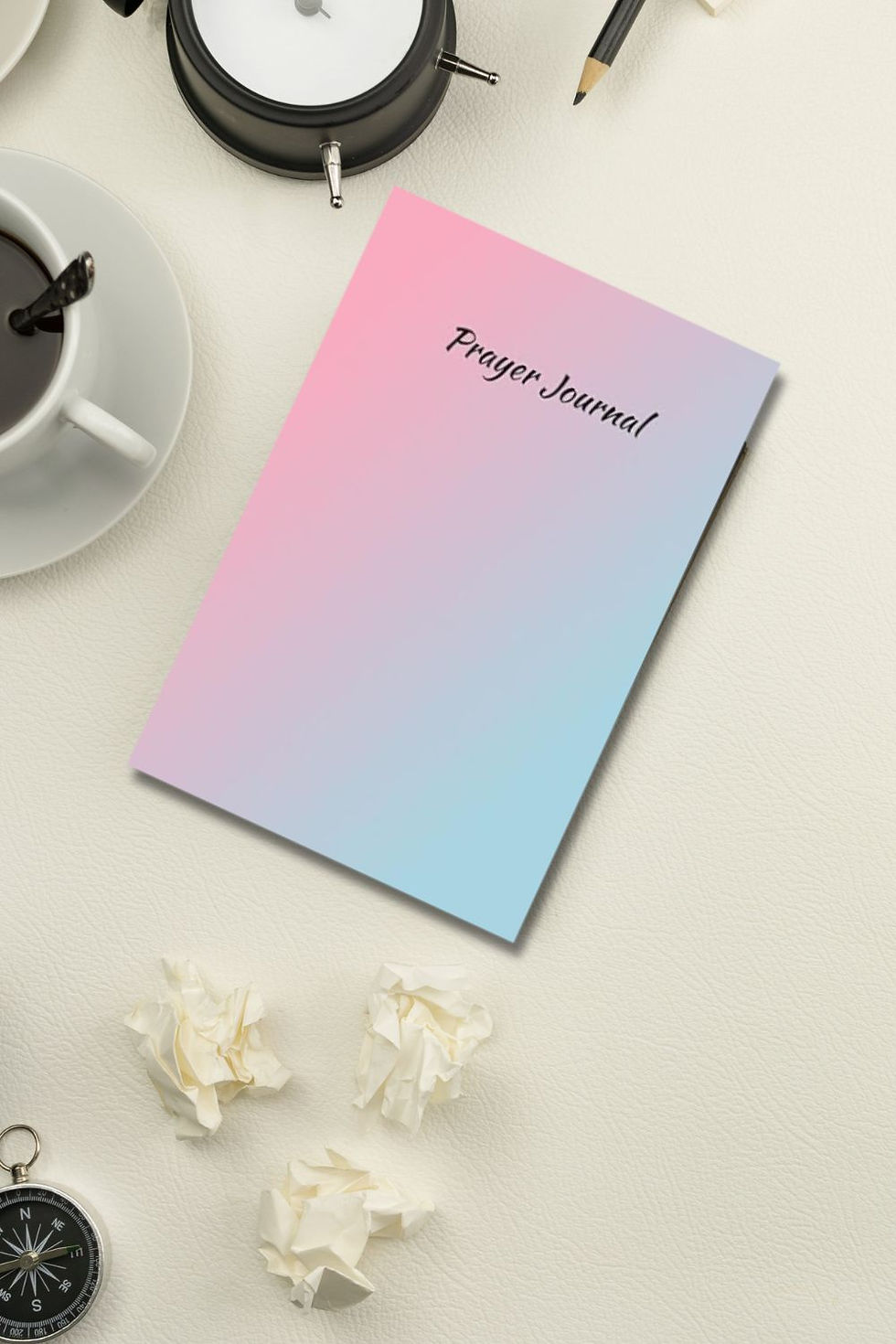 Thumbnail: Pink Blue Ombre Prayer Journal | Guided Christian Journal